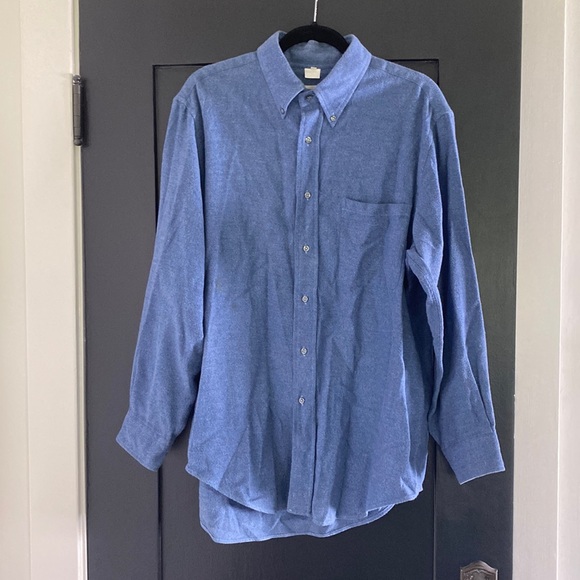Moreno Martini Da Firenze Button Up Made in Italy long sleeve shirt Blue XL - Picture 1 of 5